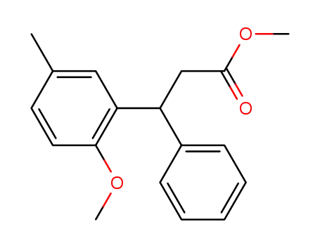 methyl 3-(2-methoxy-5-methylphenyl)-3-phenylpropionate