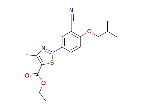 2-(3-cyano-4-isobutyloxyphenyl)-4-methylthiazole-5-carboxylic acid ethyl ester