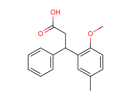 3-(2-methoxy-5-methyl-phenyl)-3-phenyl-propionic acid