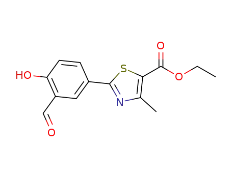 ethyl 2‐(3‐formyl‐4‐hydroxyphenyl)‐4‐methylthiazole‐5‐carboxylate