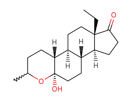 (5R,8R,9S,10R,13S,14S)-13-Ethyl-5-hydroxy-3-methyl-tetradecahydro-4-oxa-cyclopenta[a]phenanthren-17-one