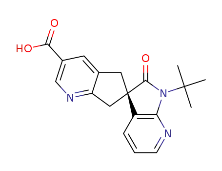 (S)-1‘-(tert-butyl)-2’-oxo-1‘,2’,5,7-tetrahydrospiro[cyclopenta[b]pyridine-6,3’-pyrrolo[2,3-b]pyridine]-3-carboxylic acid
