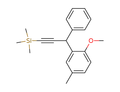 [3-(2-methoxy-5-methyl-phenyl)-3-phenyl-prop-1-ynyl]-trimethyl-silane